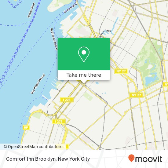 Mapa de Comfort Inn Brooklyn