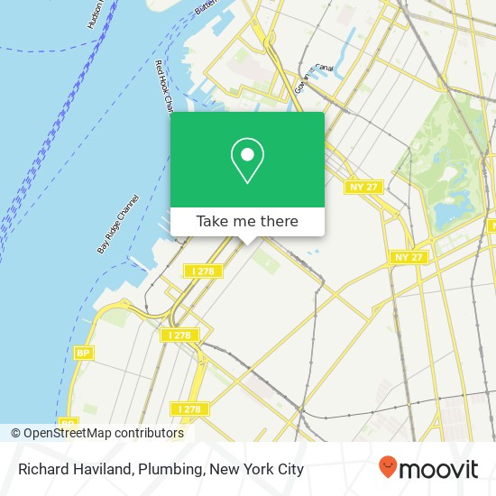 Mapa de Richard Haviland, Plumbing