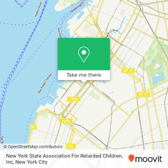 New York State Association For Retarded Children, Inc map