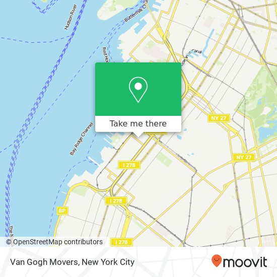 Van Gogh Movers map