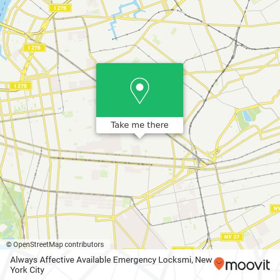 Mapa de Always Affective Available Emergency Locksmi