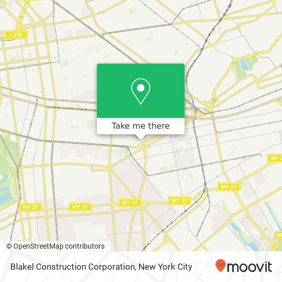 Mapa de Blakel Construction Corporation