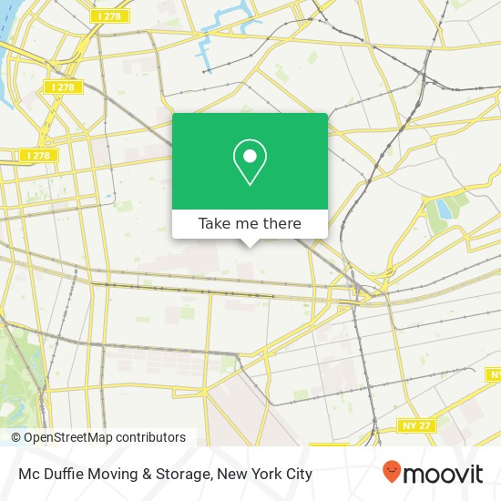 Mapa de Mc Duffie Moving & Storage