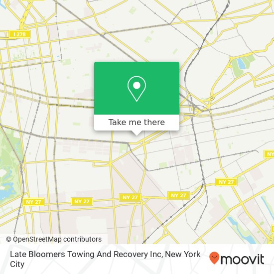 Late Bloomers Towing And Recovery Inc map