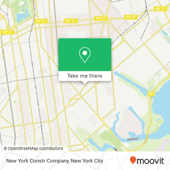 New York Constr Company map