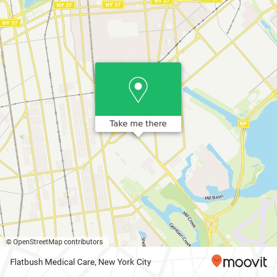 Mapa de Flatbush Medical Care