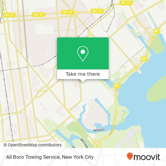 Mapa de All Boro Towing Service