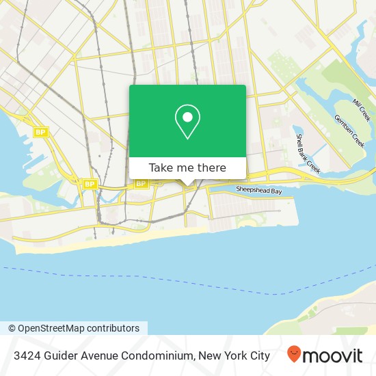 Mapa de 3424 Guider Avenue Condominium