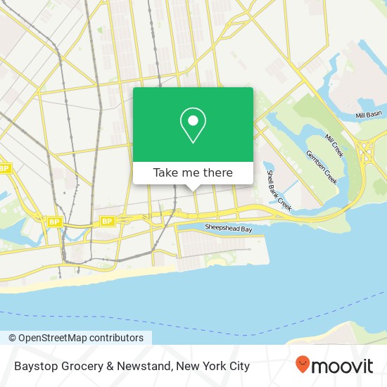 Mapa de Baystop Grocery & Newstand