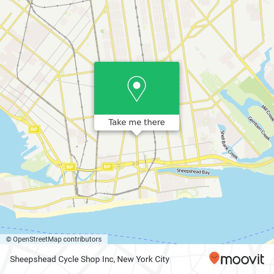 Sheepshead Cycle Shop Inc map