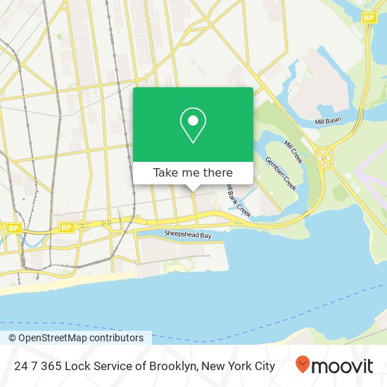 Mapa de 24 7 365 Lock Service of Brooklyn