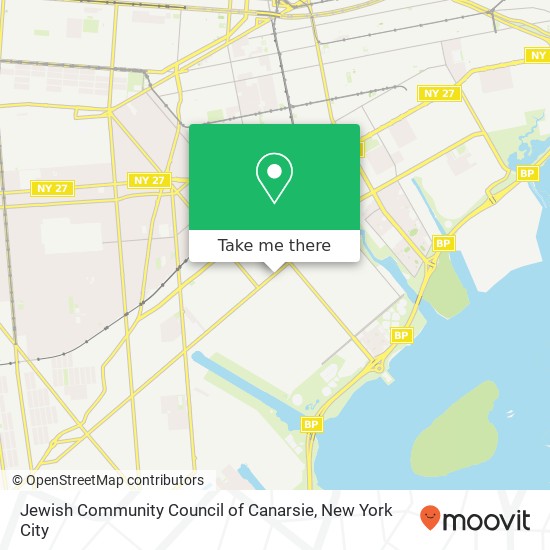 Jewish Community Council of Canarsie map