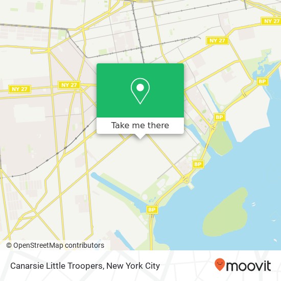 Canarsie Little Troopers map