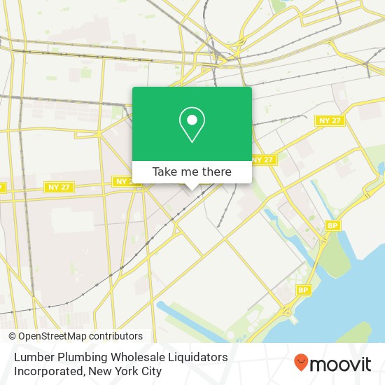 Mapa de Lumber Plumbing Wholesale Liquidators Incorporated