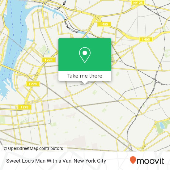 Mapa de Sweet Lou's Man With a Van