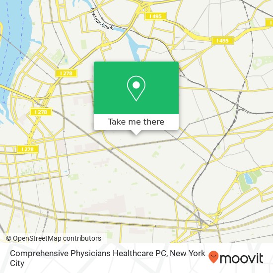 Mapa de Comprehensive Physicians Healthcare PC