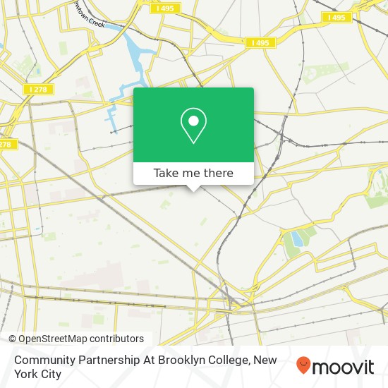 Mapa de Community Partnership At Brooklyn College