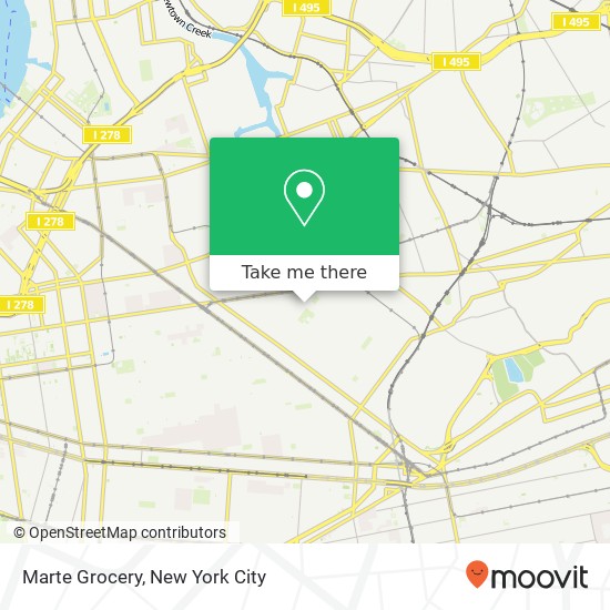 Marte Grocery map