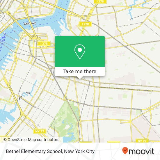 Mapa de Bethel Elementary School