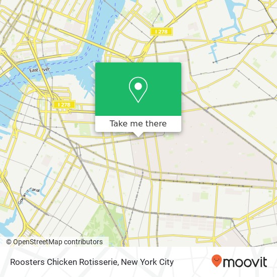 Mapa de Roosters Chicken Rotisserie