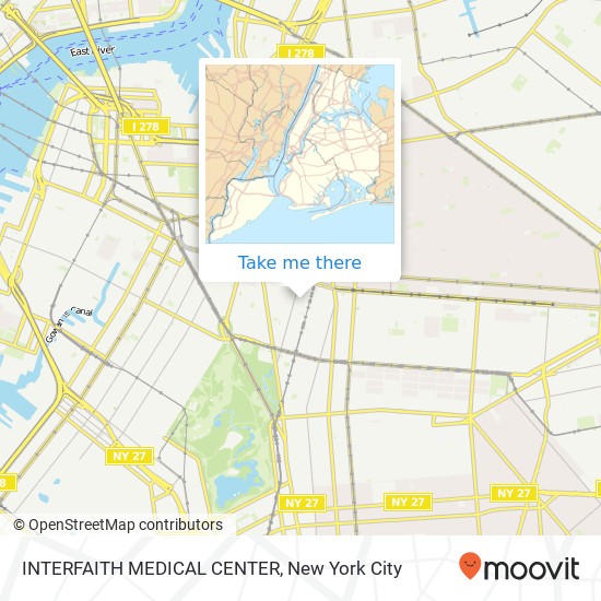 INTERFAITH MEDICAL CENTER map