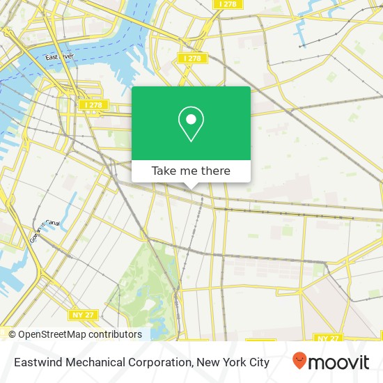 Eastwind Mechanical Corporation map