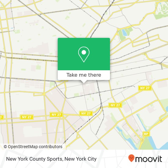 New York County Sports map