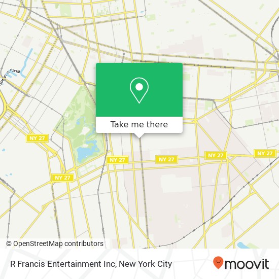 R Francis Entertainment Inc map