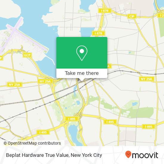 Beplat Hardware True Value map