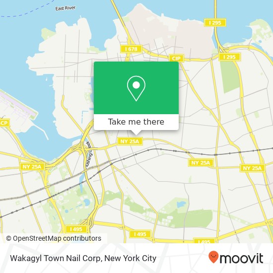 Wakagyl Town Nail Corp map