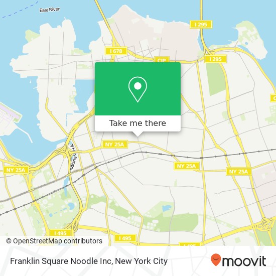 Mapa de Franklin Square Noodle Inc