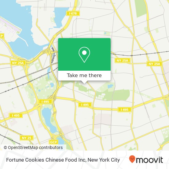 Fortune Cookies Chinese Food Inc map