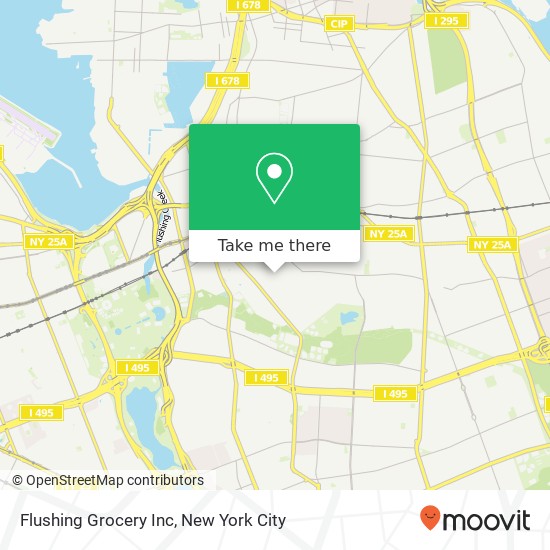Flushing Grocery Inc map