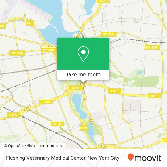 Flushing Veterinary Medical Center map