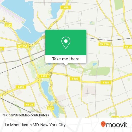 La Mont Justin MD map