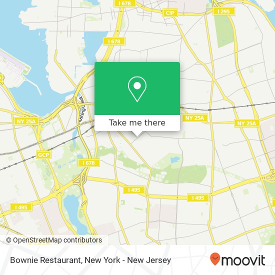 Mapa de Bownie Restaurant