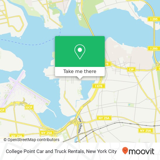 College Point Car and Truck Rentals map