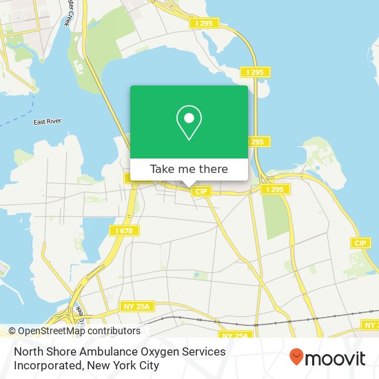 Mapa de North Shore Ambulance Oxygen Services Incorporated