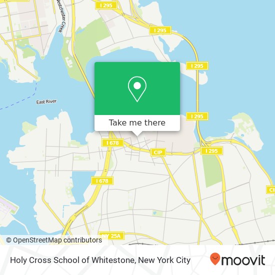 Holy Cross School of Whitestone map