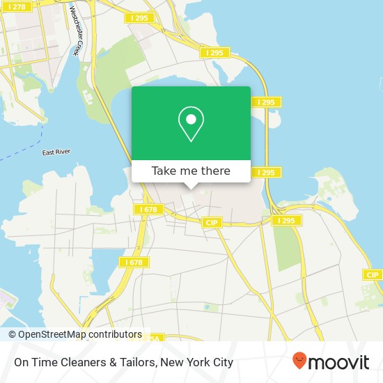 On Time Cleaners & Tailors map