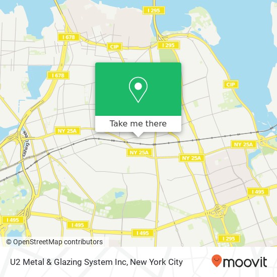 Mapa de U2 Metal & Glazing System Inc
