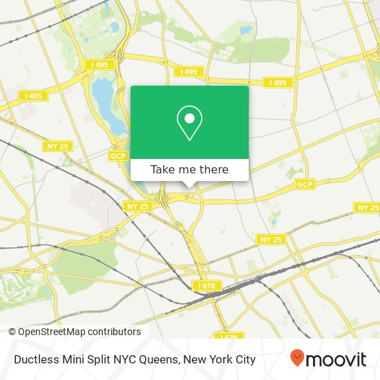 Ductless Mini Split NYC Queens map