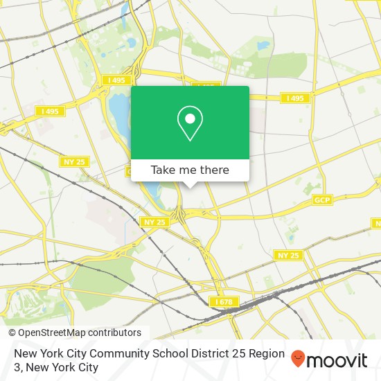 New York City Community School District 25 Region 3 map