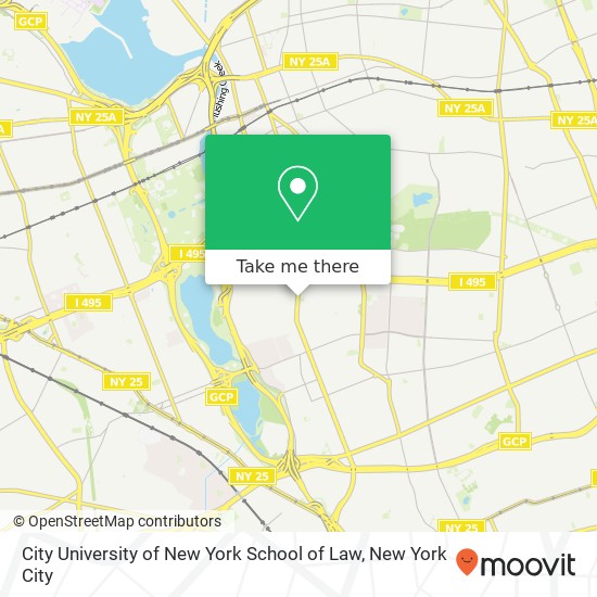 City University of New York School of Law map