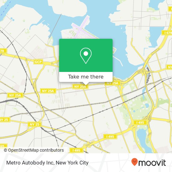 Mapa de Metro Autobody Inc