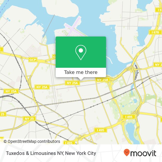 Mapa de Tuxedos & Limousines NY