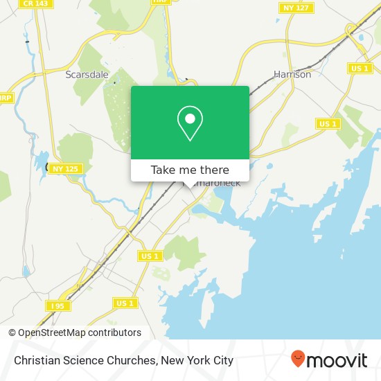 Christian Science Churches map