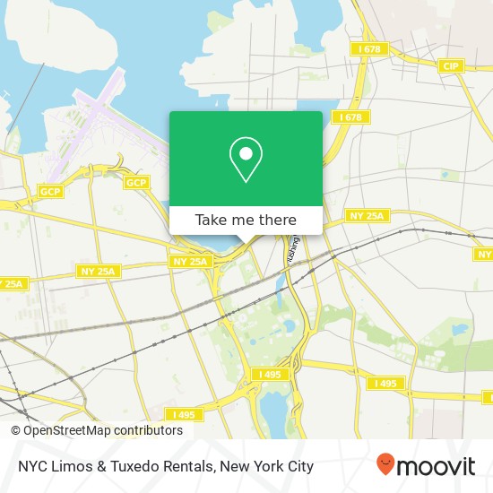 Mapa de NYC Limos & Tuxedo Rentals