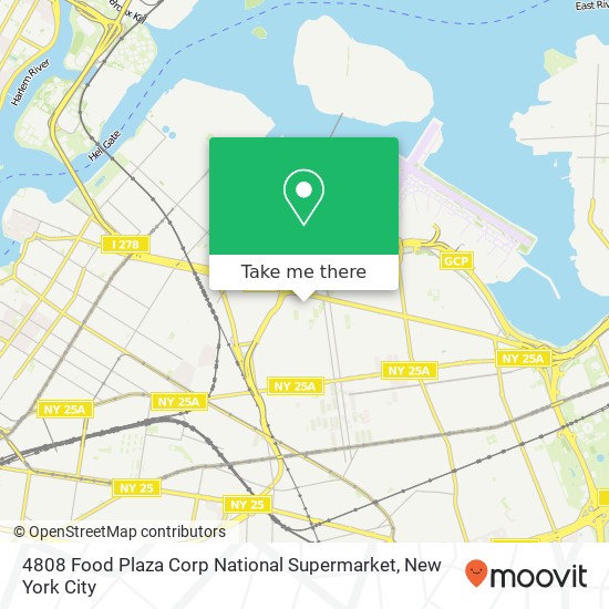Mapa de 4808 Food Plaza Corp National Supermarket