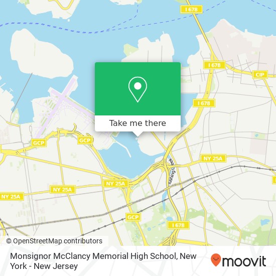 Mapa de Monsignor McClancy Memorial High School